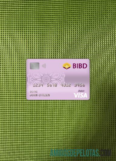 Brunei Bank Islam Brunei Darussalam Bank Visa Cartão de Débito Photolook Front baixar para verificação